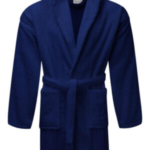Royal Egyptian Collection Hooded Bathrobe Navy Blue