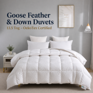 Goose Feather & Down Duvets 13.5 Tog - OekoTex Certified