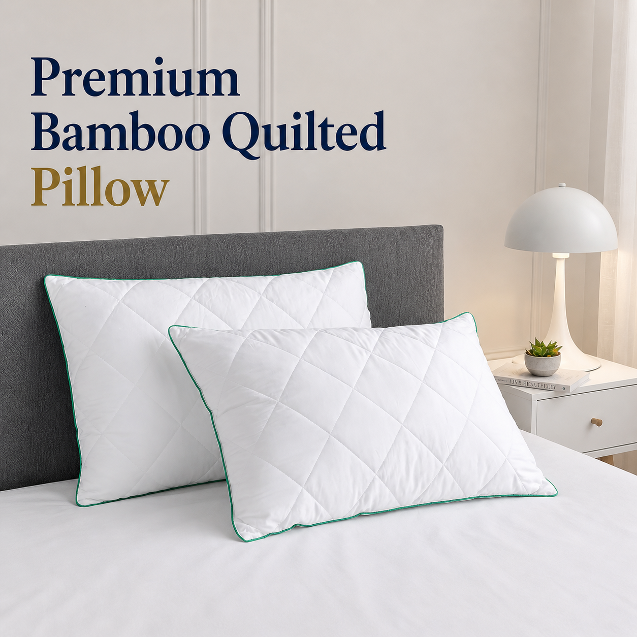 Premium Bamboo Quilted Pillow