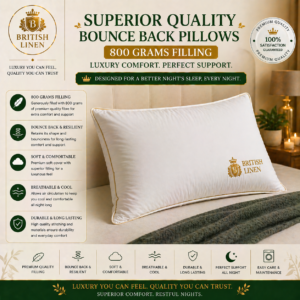 Superior Quality Bounce Back Pillows - 800 Grams Filling